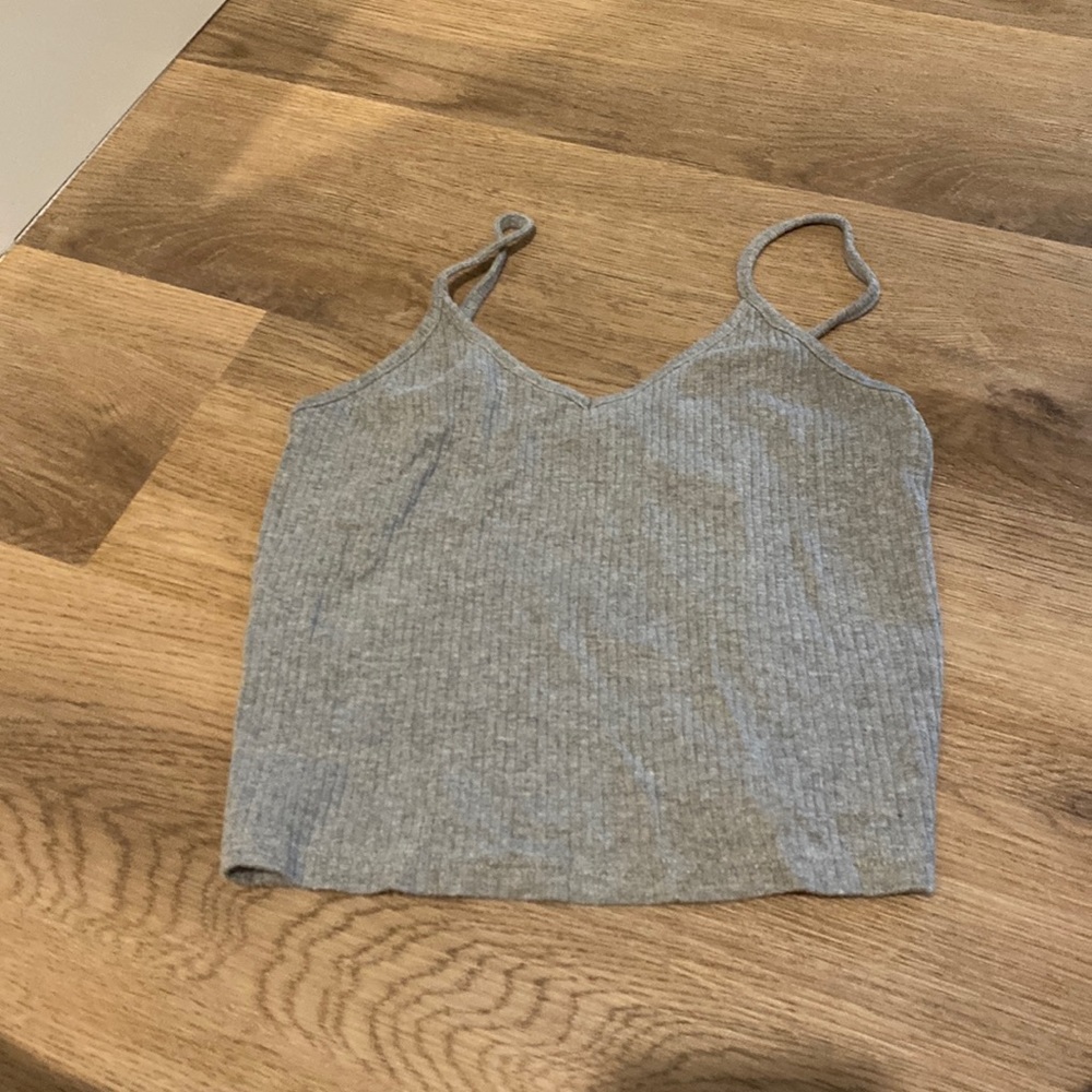 TopShop Gray Cropped Tank